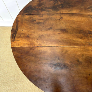 An Antique French Vendange or Vintner's Table 39.5" Round