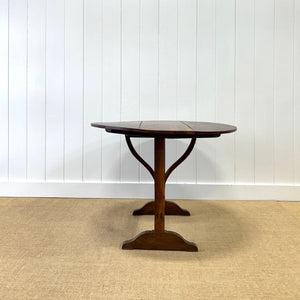 An Antique French Vendange or Vintner's Table 39.5" Round