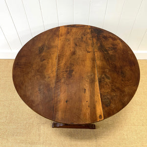 An Antique French Vendange or Vintner's Table 39.5" Round