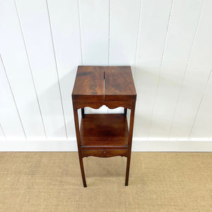 An Antique Georgian Mahogany Nightstand or Side Table