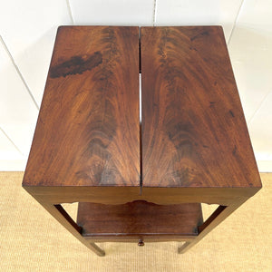 An Antique Georgian Mahogany Nightstand or Side Table