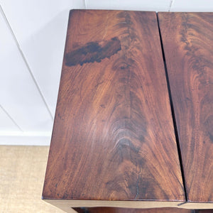 An Antique Georgian Mahogany Nightstand or Side Table