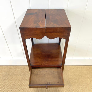 An Antique Georgian Mahogany Nightstand or Side Table