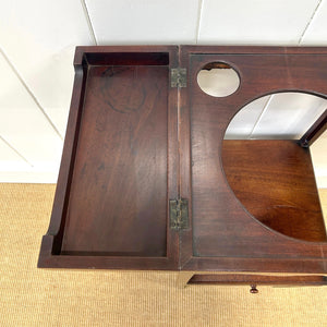 An Antique Georgian Mahogany Nightstand or Side Table