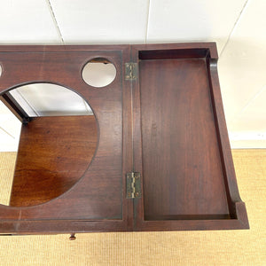 An Antique Georgian Mahogany Nightstand or Side Table