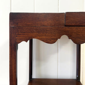 An Antique Georgian Mahogany Nightstand or Side Table