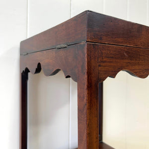 An Antique Georgian Mahogany Nightstand or Side Table