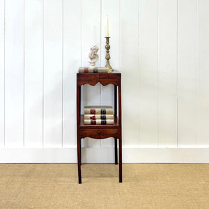 An Antique Georgian Mahogany Nightstand or Side Table