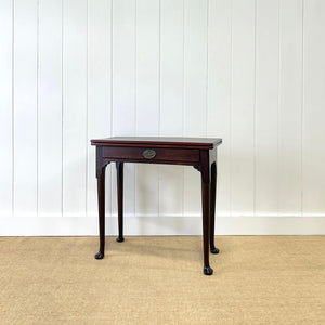 A Small Irish Mahogany Game Table Lowboy 18th Century