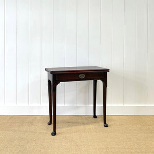 A Small Irish Mahogany Game Table Lowboy 18th Century
