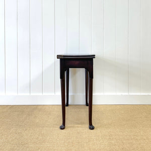 A Small Irish Mahogany Game Table Lowboy 18th Century