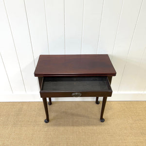 A Small Irish Mahogany Game Table Lowboy 18th Century