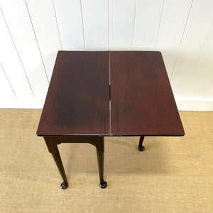 A Small Irish Mahogany Game Table Lowboy 18th Century