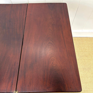 A Small Irish Mahogany Game Table Lowboy 18th Century