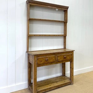 A 19th Century Pine Welsh Kitchen Dresser or Hutch 7ft Tall