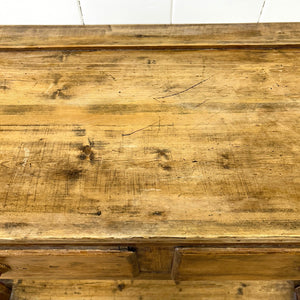 A 19th Century Pine Welsh Kitchen Dresser or Hutch 7ft Tall