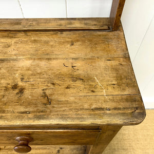 A 19th Century Pine Welsh Kitchen Dresser or Hutch 7ft Tall