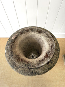 A Large and Special Pair of Antique Stone Garden Urns