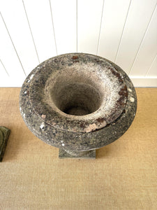 A Large and Special Pair of Antique Stone Garden Urns
