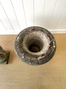 A Large and Special Pair of Antique Stone Garden Urns
