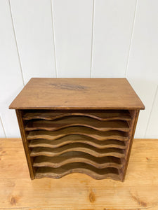An English Pine Desk File Holder or Magazine Rack c1890