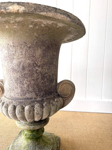 A Large and Special Pair of Antique Stone Garden Urns