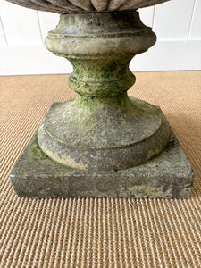 A Large and Special Pair of Antique Stone Garden Urns