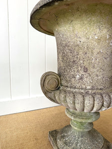 A Large and Special Pair of Antique Stone Garden Urns