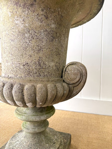 A Large and Special Pair of Antique Stone Garden Urns