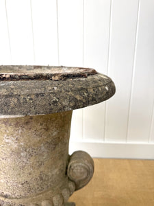 A Large and Special Pair of Antique Stone Garden Urns