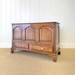 An English Oak Mule Chest c1790