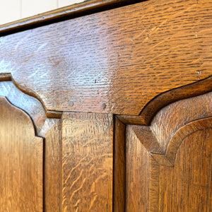 An English Oak Mule Chest c1790