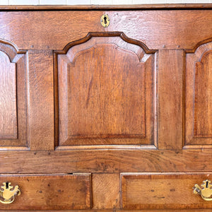 An English Oak Mule Chest c1790