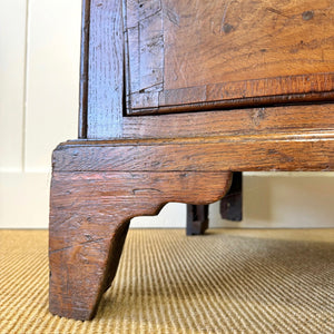 An English Oak Mule Chest c1790