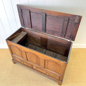 An English Oak Mule Chest c1790