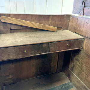 An English Oak Mule Chest c1790