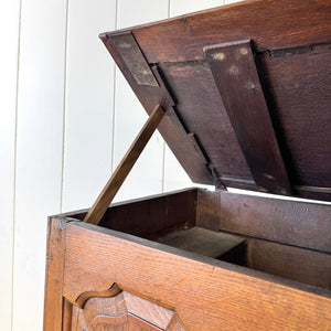 An English Oak Mule Chest c1790