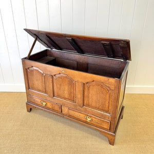 An English Oak Mule Chest c1790