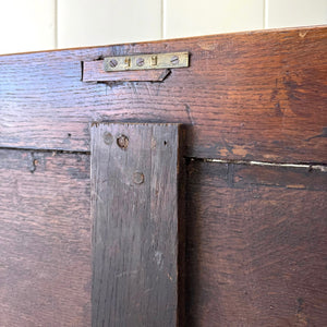 An English Oak Mule Chest c1790