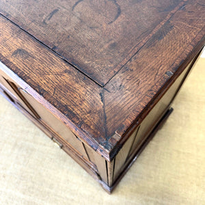 An English Oak Mule Chest c1790