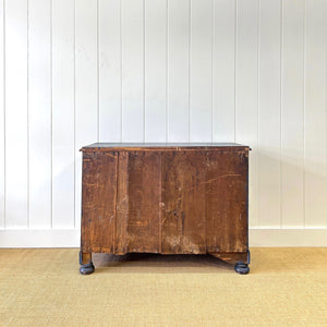 A Dark Blue English Pine Chest of Drawers Dresser c1890