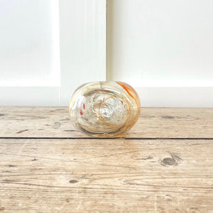 A Charming 1950's Italian Murano Glass Orange Speckled Bud Vase
