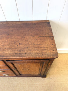 A Large Antique Oak Welsh Dresser Base or Sideboard