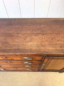 A Large Antique Oak Welsh Dresser Base or Sideboard