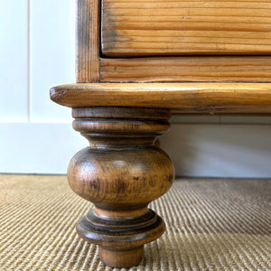 A Tall 19th Century English Pine Chest of Drawers/Dresser