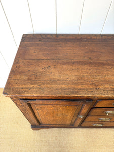 A Large Antique Oak Welsh Dresser Base or Sideboard