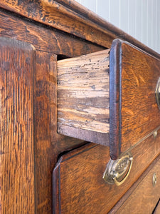 A Large Antique Oak Welsh Dresser Base or Sideboard