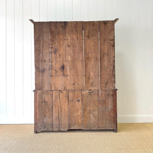 A Early 19th Century English Painted Pine Kitchen Cabinet or Hutch
