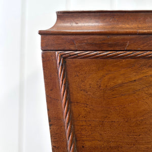 A Georgian Mahogany Cellarette Table with Rising Lid