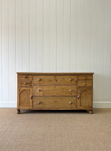 An English Pine Sideboard c1860